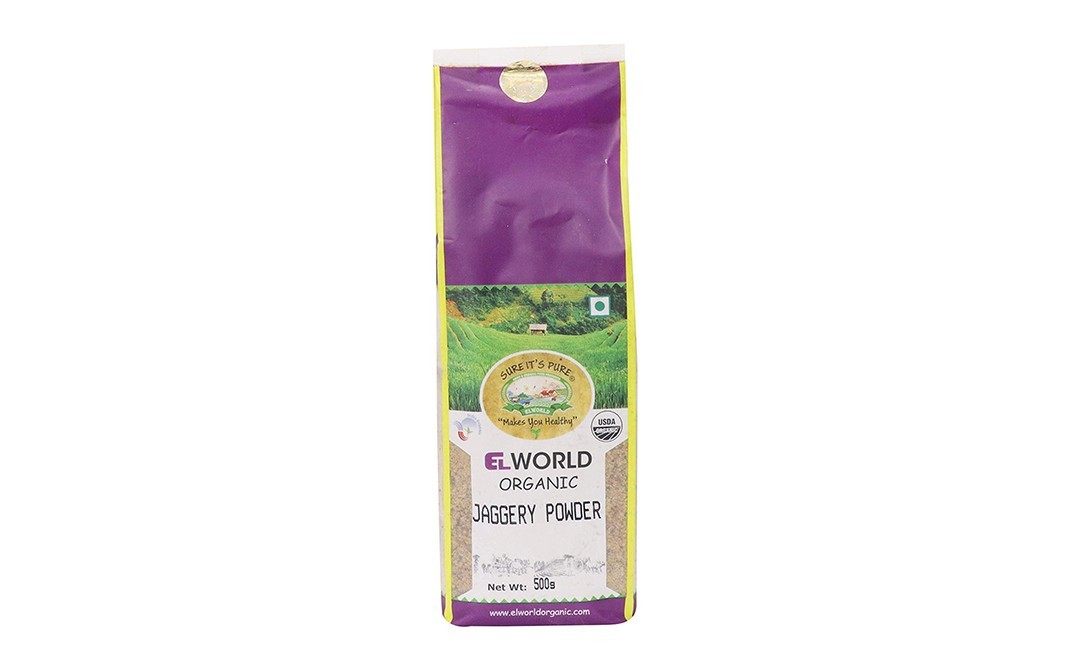Elworld Organic Jaggery Powder    Pack  500 grams